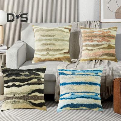 Throw Pillowcase Textured Hidden Zipper Closure Plush Pillow Sham Bedroom Living Room Sofa Decoration Cushion Cover