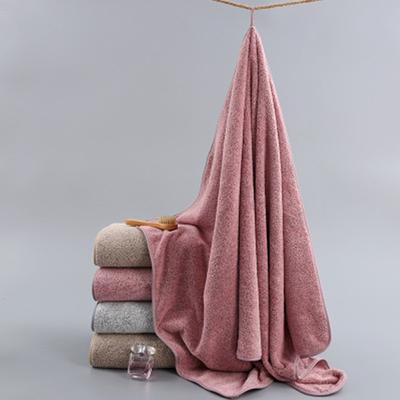 35*75 Thick and Big Bamboo Charcoal Coral Velvet Bath Towel For Adult Soft Absorbent Microfiber Fabric Towel Household Bathroom Towel