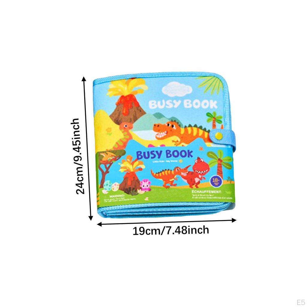 Baby Cloth Book Interactive Toy, Recognition Development Quiet Activity Book, Soft Kids