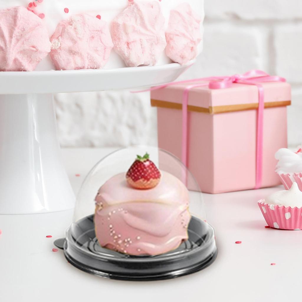 50pcs plastic cake boxes party supplies gift packaging boxes used for weddings birthdays desserts baking decorations