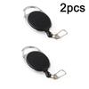 1-20 Stück Einziehbarer Ausweis-Cliprolle Zinklegierung ABS-Kunststoff ID-Lanyard Namensschild Karten-Ausweishalter Rollen Rückholband Schlüsselanhänger
