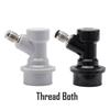 Homebrew Ball Lock Disconnect Beer Keg Connector Dispenser 1/4" Barb 1/4"MFL Beer Gas Beer Keg Parts