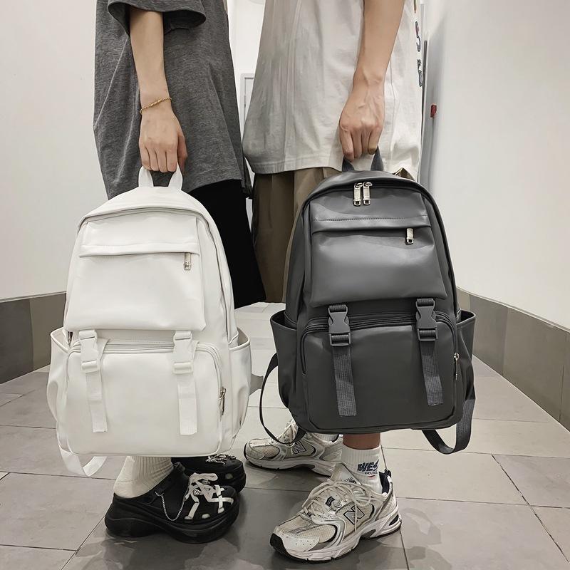 School Bag Female Tide Brand Tooling Style Versatile Leisure Student Men'S And Women'S School Bag Japanese Hong Kong Style Retro Backpack