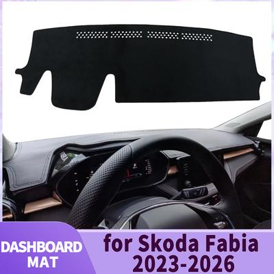 Fit for Skoda Fabia 2023 2024 2025 2026 Car Accessories Dashmat Dashboard Cover Pad DashMat Sunshade Protective Carpet