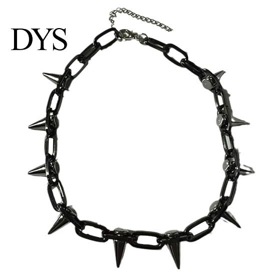 Stylish Alloy Necklace Spike Choker for Women Men Goth Punk Metal Charming Neck Jewelry Chain Rock Night Club Rivet Hypoallergenic