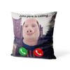 Aertemisi 45cm X 45cm John Pork Is Calling Cuscino Quadrato Copricuscini Federe 45Cm X 45Cm