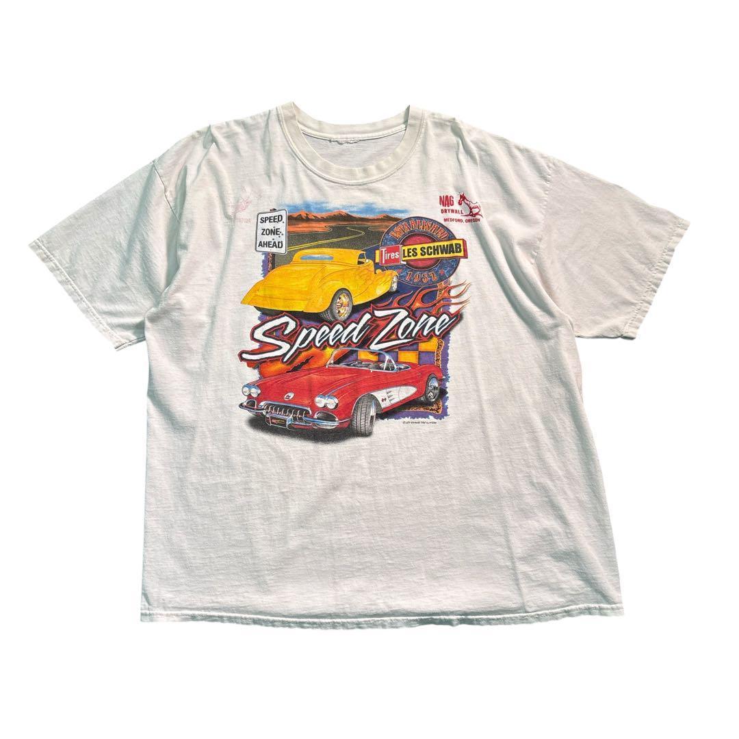 

[USED] 7TSM2SPEED ZONET Hot Rod Shirt, White, Used