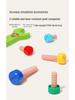 Children's Wooden Toolbox Puzzle: Screw Nut Disassembly Building Blocks with Portable Storage Box