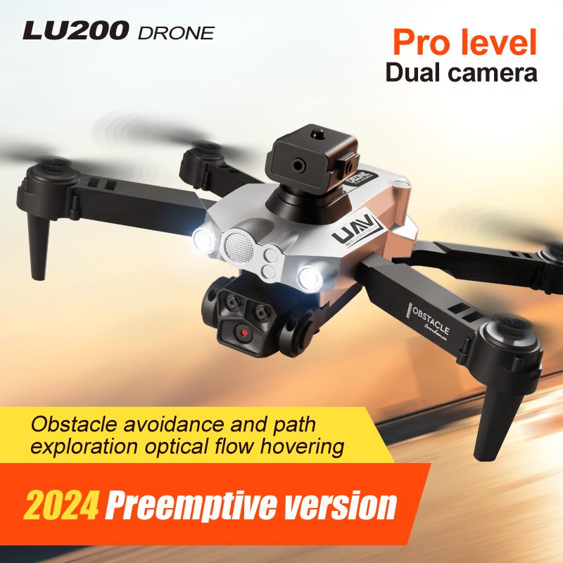 LU200 Drone with Optical Flow and Obstacle Avoidance System, HD Camera, and Remote Control