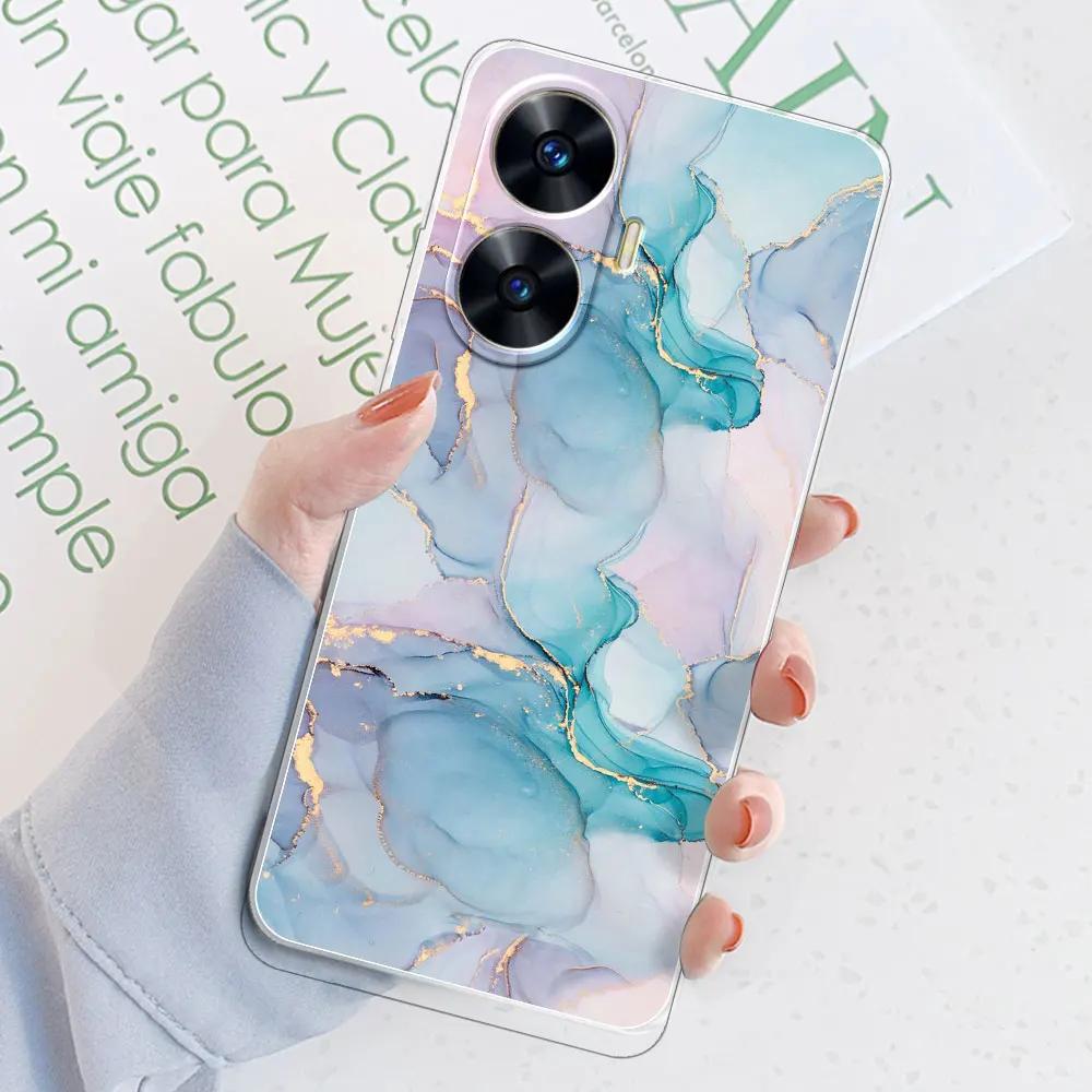 

For Realme C55 Case 6.72” Fundas Clear Soft Silicone TPU Protective Phone Case For OPPO Realme C55 C 55 Cover Bumper Shell Coque Realme C55
