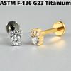 1PC G23 Titanium Butterfly Internal Thread Labret Lip Rings Cross Snake Ear Cartilage Tragus Helix Earring Lobe Piercing Jewelry