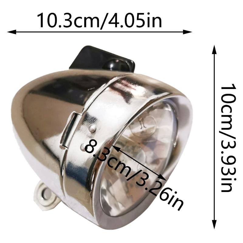 12V 6W Generatoren Koplamp Achterlicht Set Vintage Fiets Koplamp en Achterlicht Frictiedynamo's Licht Eenvoudig te Gebruiken