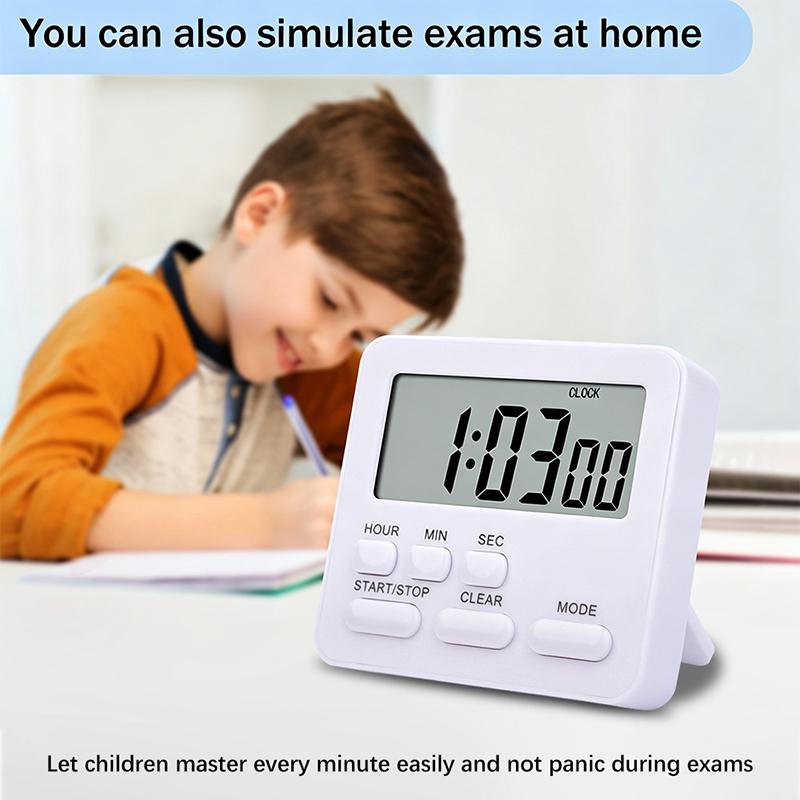 Digital Display Cooking Alarm Clock Kitchen Timer Sleep Stopwatch Clock House Countdown Kids Student Learning Time Manager