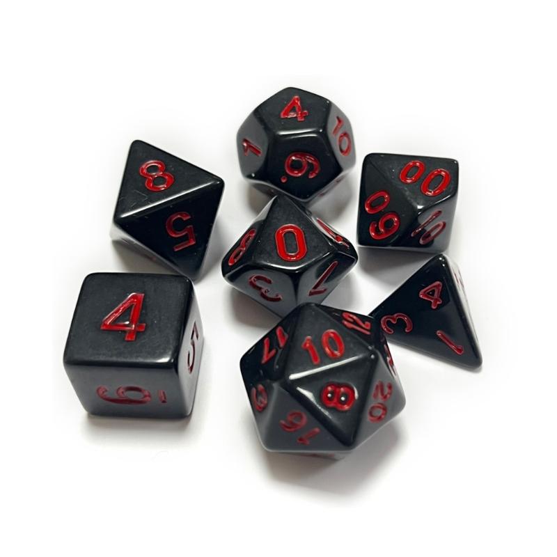 7Pieces DND-Dice Polyhedral Dice Set Transparent-D&D-Dice for D&D-Dungeons-RPG-Pathfinder-MTG-Role Playing Table Game