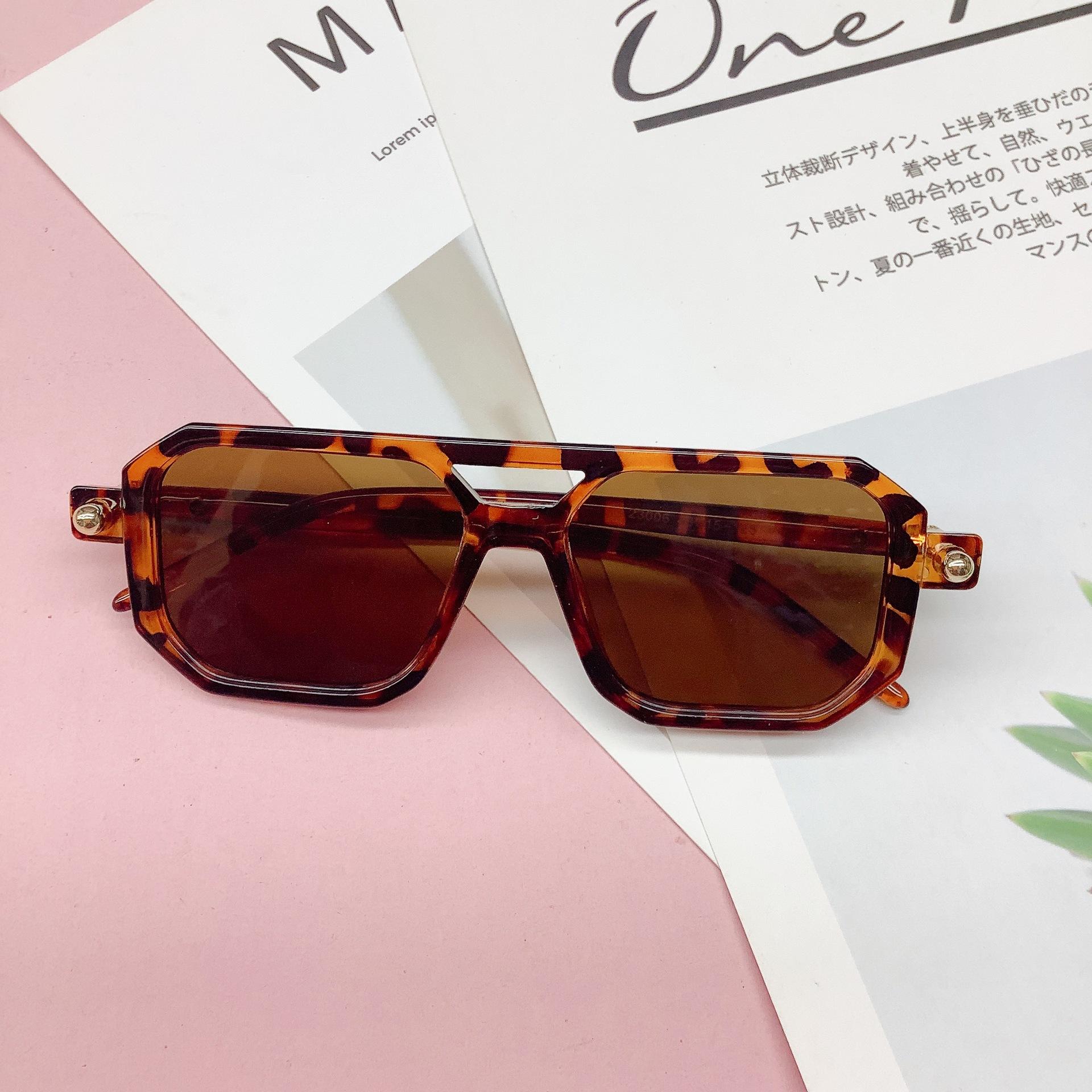 

Детские солнцезащитные очки с двойным лучом, модные трендовые детские очки с защитой от ультрафиолета, вогнутый козырек от солнца