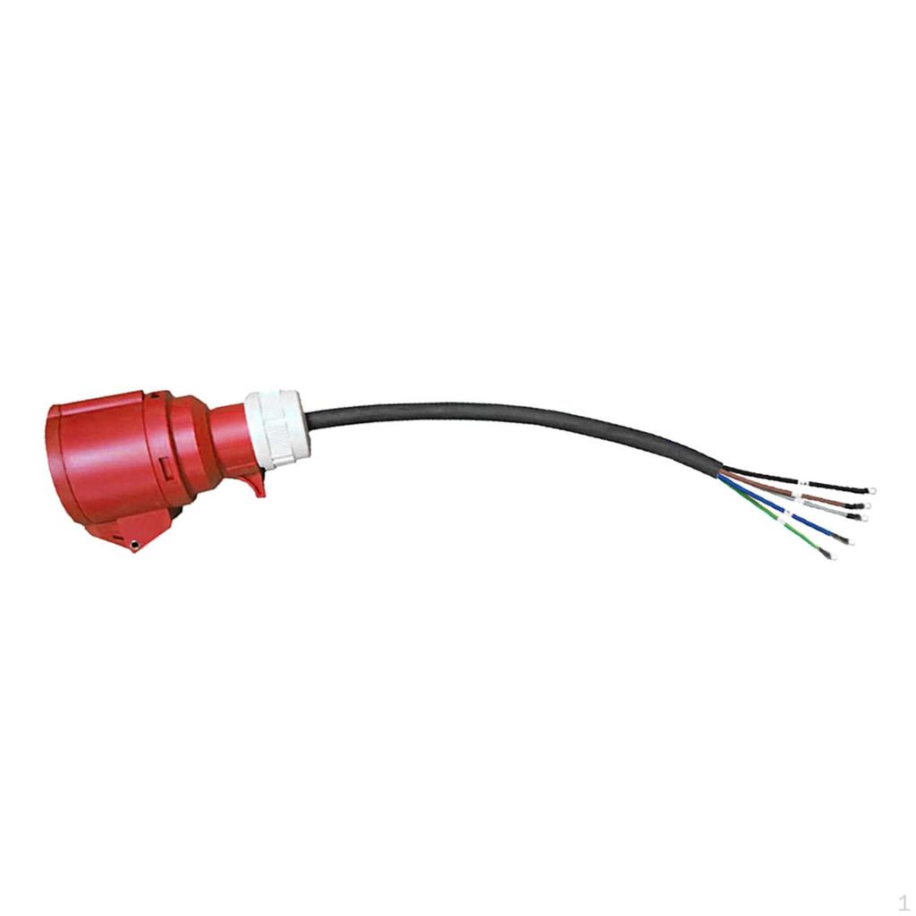 Cee 16A 5 Pin Coupling Socket Adapter Cable Extension Cord High Current IP44 Waterproof EV Charging