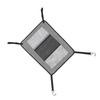 Dog Car Net Barrier 2 In 1 Design Adjustable Visible Breathable Mesh Back Seat Pet Car Divider for Travel Grey 45 X