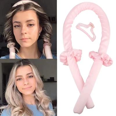 Kadınlar İçin Saç Aksesuarları Klips Yumuşak Saç Bigudileri Isısız Bukle Çubuğu Saç Bandı Saç Şekillendirme Aletleri Bukle Kurdelesi Şekillendirme Seti