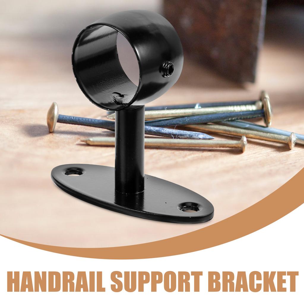 2Pcs Heavy Duty Handrail Bracket Stainless Steel Stair Railing Support Bracket for Deck Staircase Banister Handrail Hardware