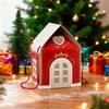 Christmas Wonderland Cottage Gift Box Reusable Holiday House-Themed Packaging Decorative Keepsake Box Winter Home Decoration