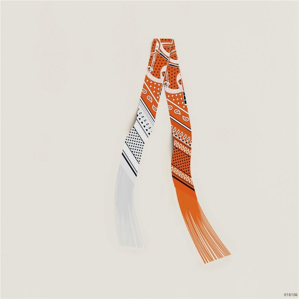 Retro Women s Decorative Silk Scarf Multi-purpose Fashion Accessory Twill Silk Decorative Ribbon 130x5cm Binding Bag Scarfs