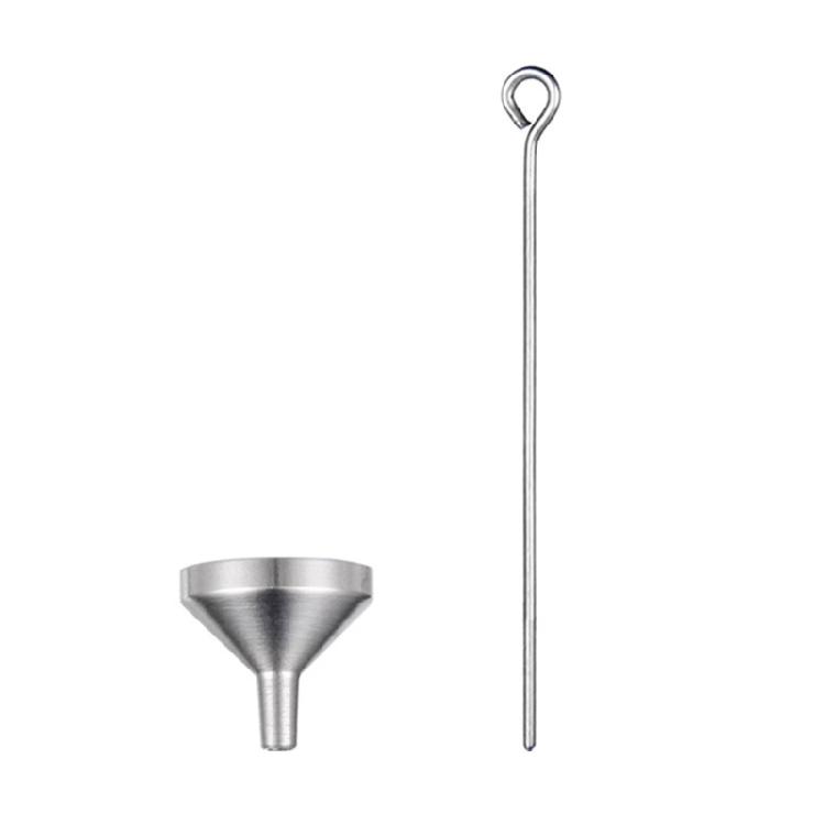Sturdy Aluminum Alloy Mini Funnel Elegant Aluminum Alloy Mini Funnel Set For Precise Liquid Pouring And Storage