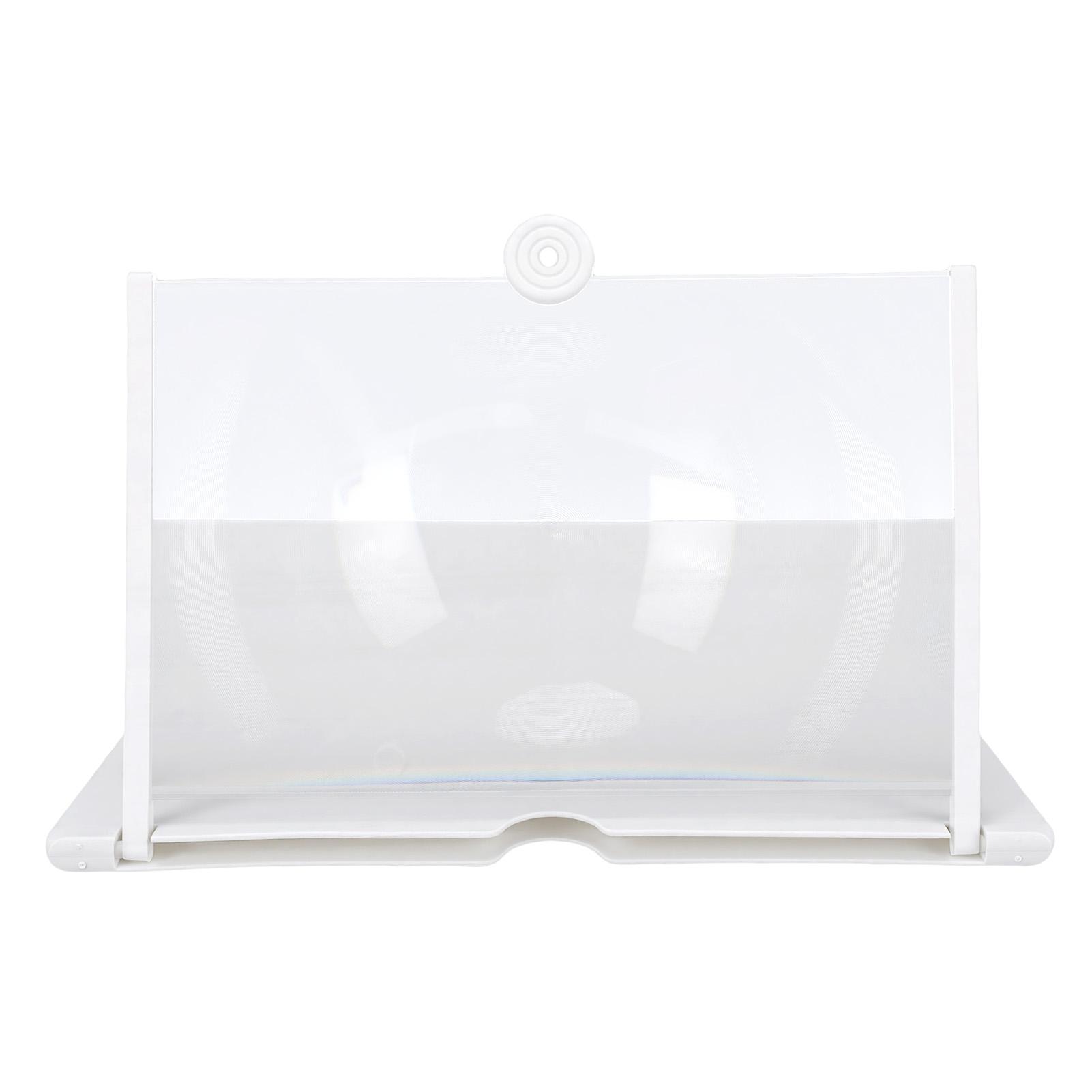 

Mobile Phone Screen Amplifier 3D HD Big Screen for Movies Videos Gaming Foldable Holder White 12in