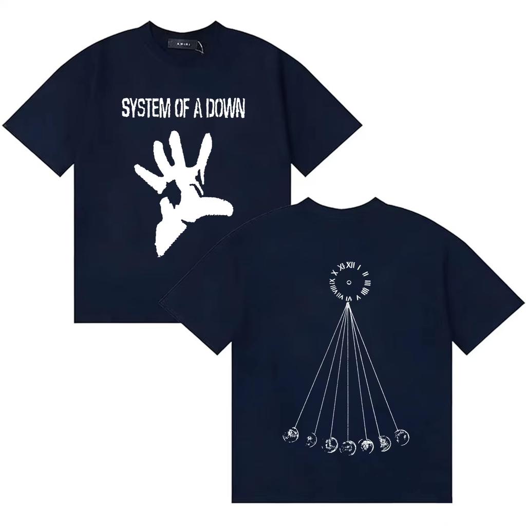 Unisex HighQuality Comfortable Oversized Crew Neck Short Sleeve Summer Hip Hop Tee System of A Down Mezmerize Music Tshirt