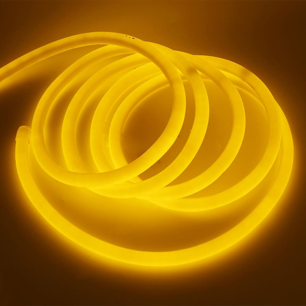 220V Neon LED Strip Light 360 Degree Round Tube Red/Green/Blue/Warm White Flexible Rope 120Leds/m Waterproof EU Power Home Decor
