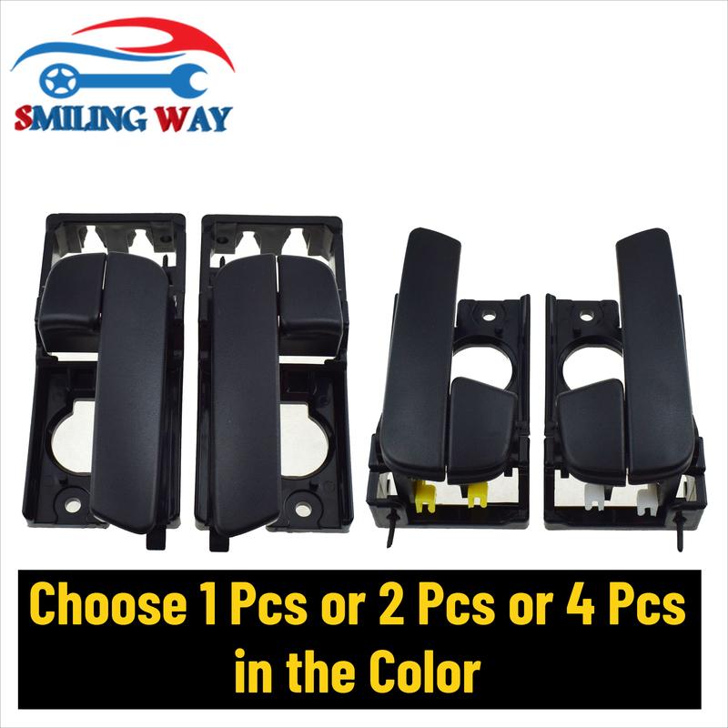 1/2/4 Pcs ide Car Door Handle Front Rear Left Driver or Right Passenger For Kia Rio 1.6L 2006 2007 2008 2009 2010 2011 Black