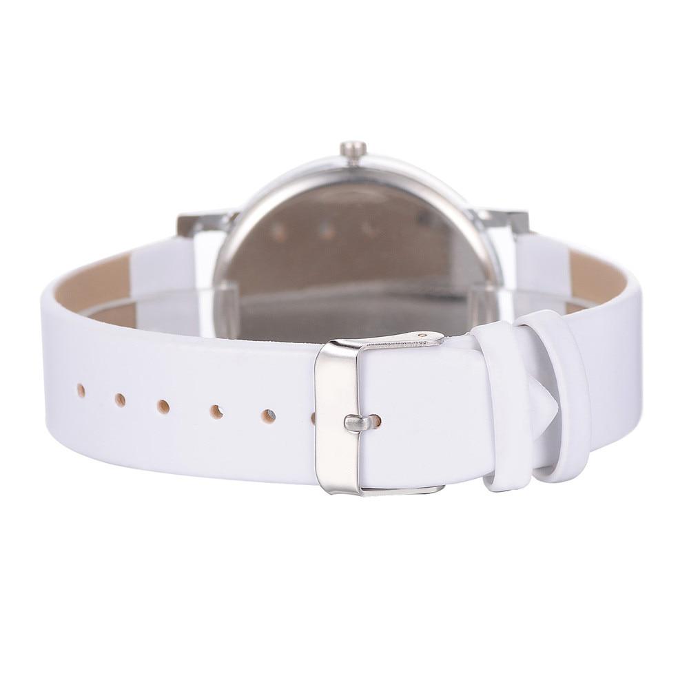 Lvpai Women's Casual Quartz Leather Band Watch Analog Valentine Gift Crystal Stainless Steel