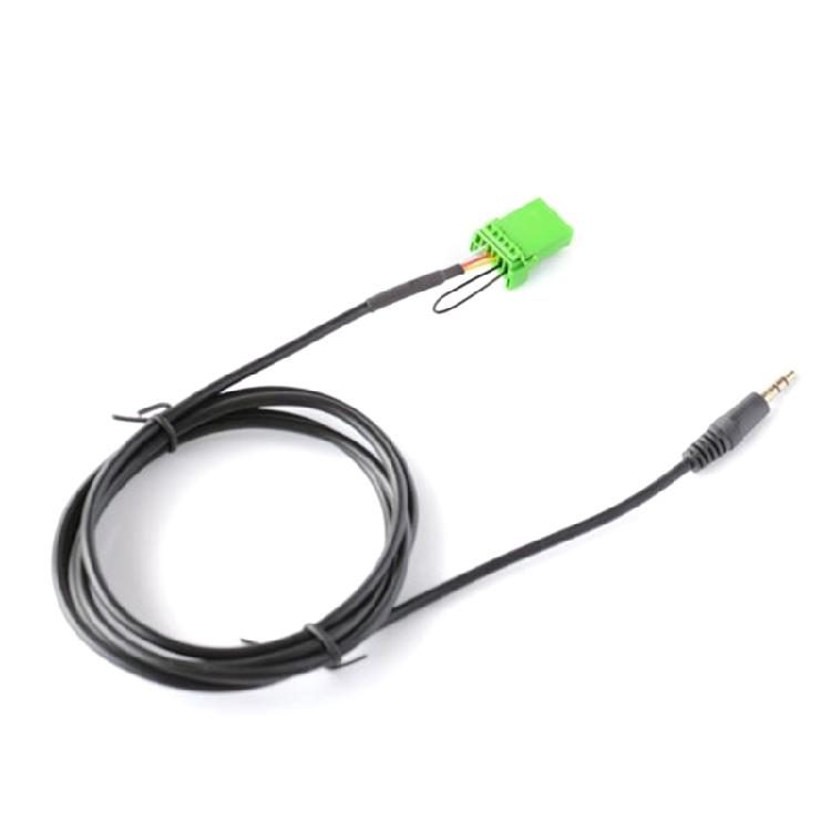 3.5mm Car Audio-Cable AUX Adapter 6 pins Aux Cable Fit for Jazz 2002-2006