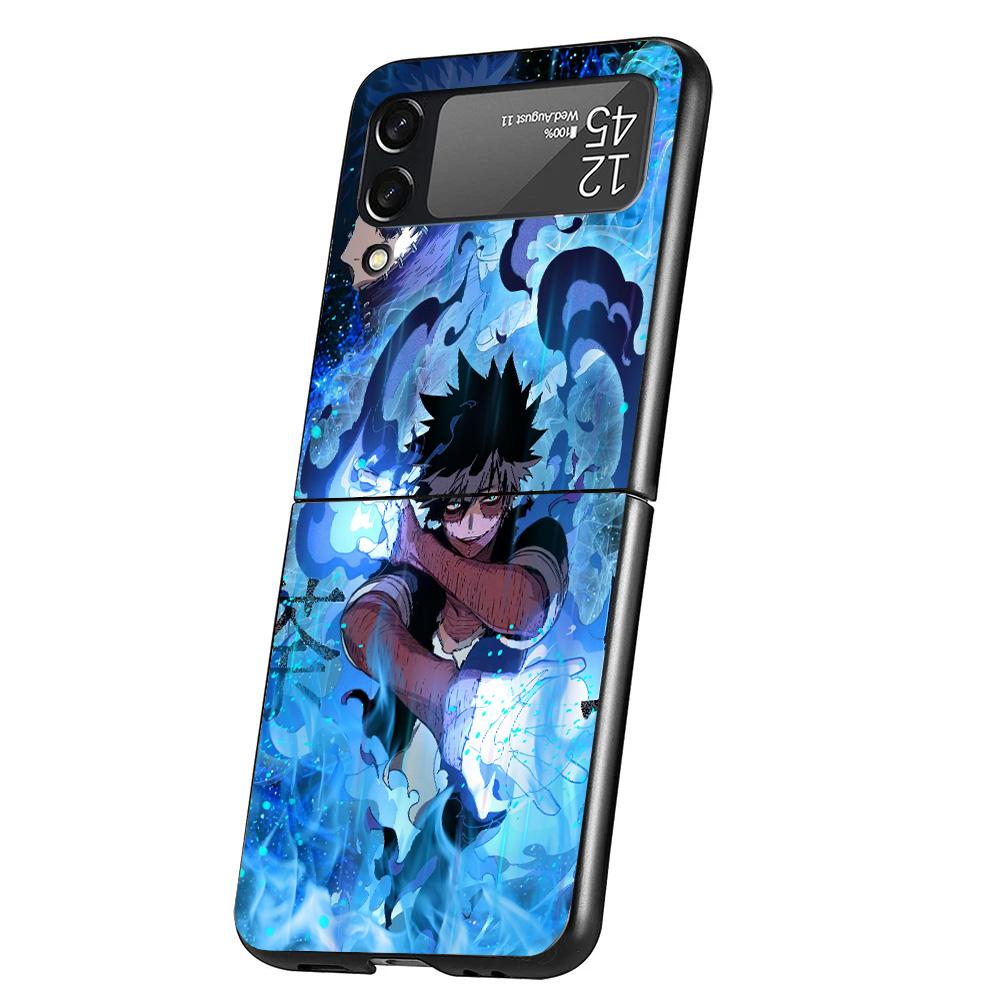 My Hero Dabi Bnha Case Phone Cover for Samsung Galaxy Z Flip 6 5 4 3 5G ZFlip6 ZFlip5 ZFlip4 ZFlip3 Black Hard Trend Fundas