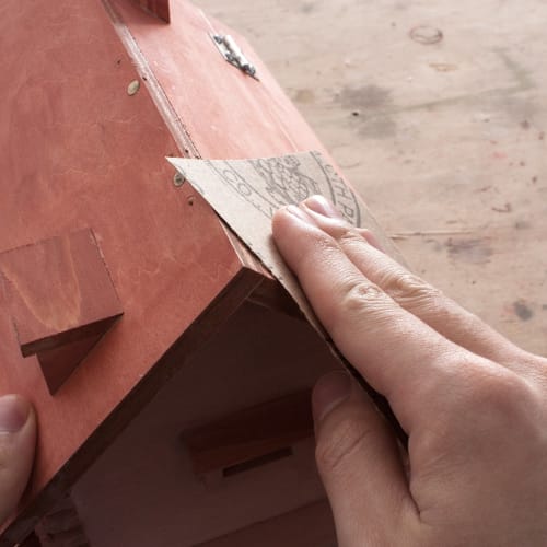 KAKURI Sandpaper Set, 12 Sheets (#400), 93x230mm, for Wood, Metal, Paint, Rust, Deburring, Dirt Removal, Rough Polishing, Base Polishing, and Finishin