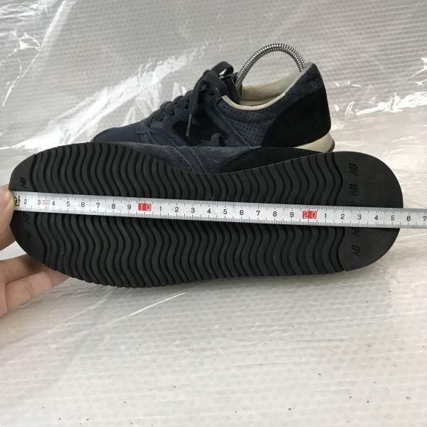 New Balance U420NK Suede Nylon Sneakers 23.5 UK5 US5.5 Navy Black(USED)