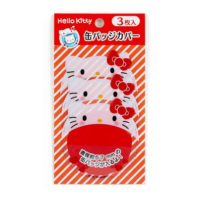 Hello Kitty Badge Covers (3-Piece Set) (Tokimeki Oshigoto Merchandise)