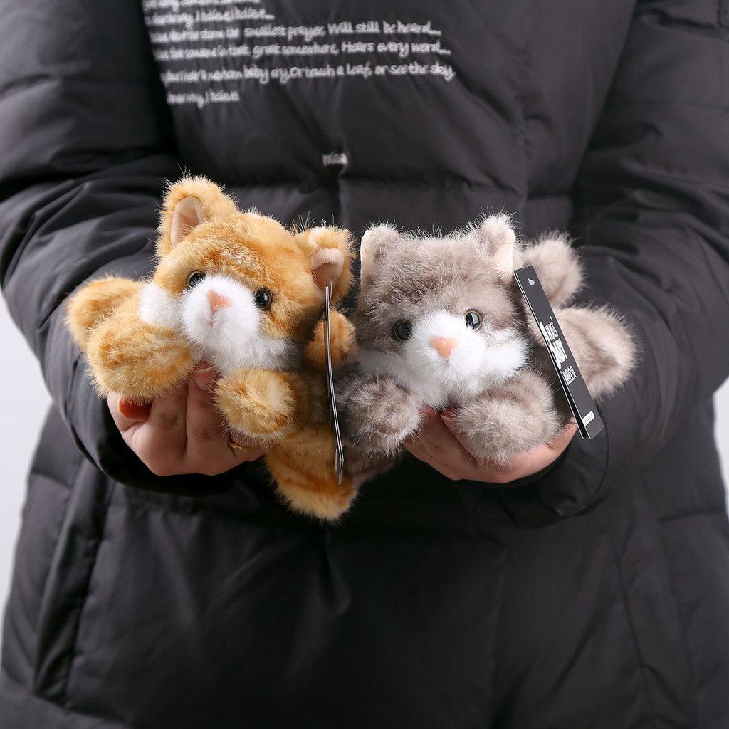 Cute Cartoon Striped Cat Crouching Plush Toy Doll For Kids And Giftgiving