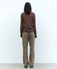 Insilence Woman Washed Bootcut Pants Ash Beige