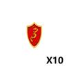 Middle Ages Empire Flag Pole Building Blocks Military Castle Lion Teutonic Knight Soldier Figures Roman Warrior Sheild Brick Toy
