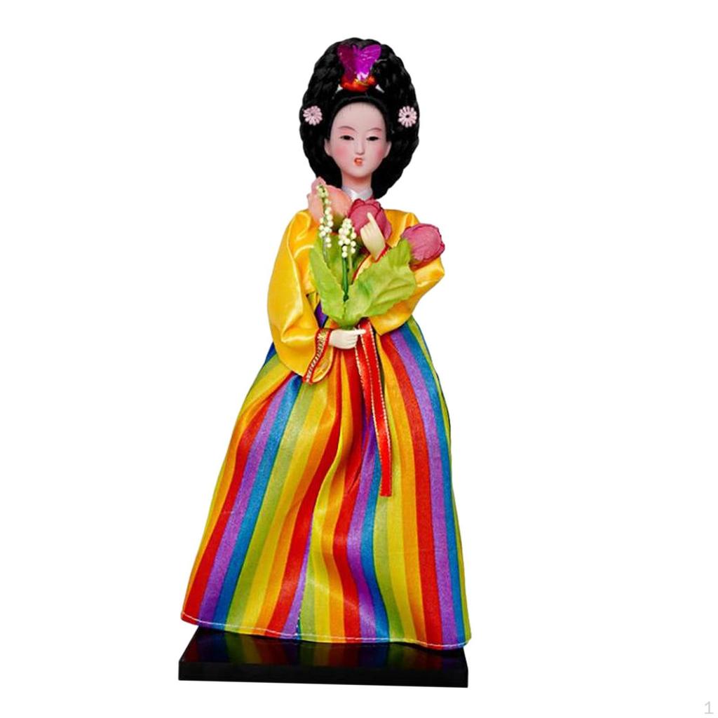 Asian Geisha Doll in Elegant Attire