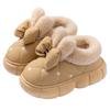 Damen 2025 Winter High-Top Schleifenstiefel: Indoor/Outdoor Rutschfest, Dicksohlig, Wasserdicht Baumwollschuhe