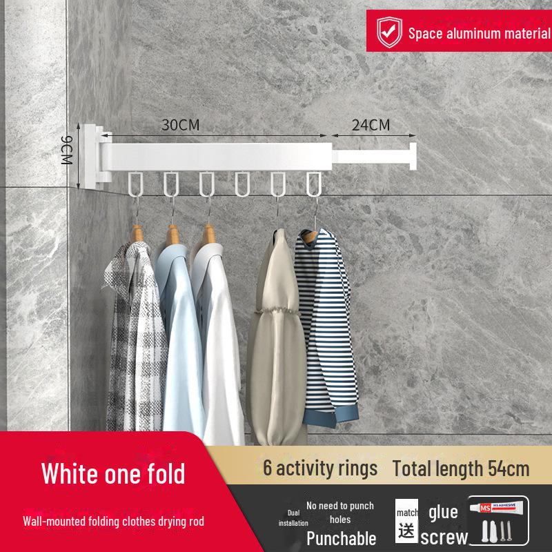 

Складная настенная вешалка для одежды из алюминиевого сплава для помещений и балконов