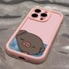 Cute black pig pattern phone case suitable for iPhone 17 16 15 14 13 12 11 Pro/Max/Plus anti drop and shockproof back cover