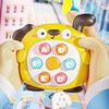 2-In-1 Mole Beating Whistle Toy Cartoon Dog Milk Tea Cup Push Button Handheld Game Machine Portable Travel Toddlers Educational Press Button Toy