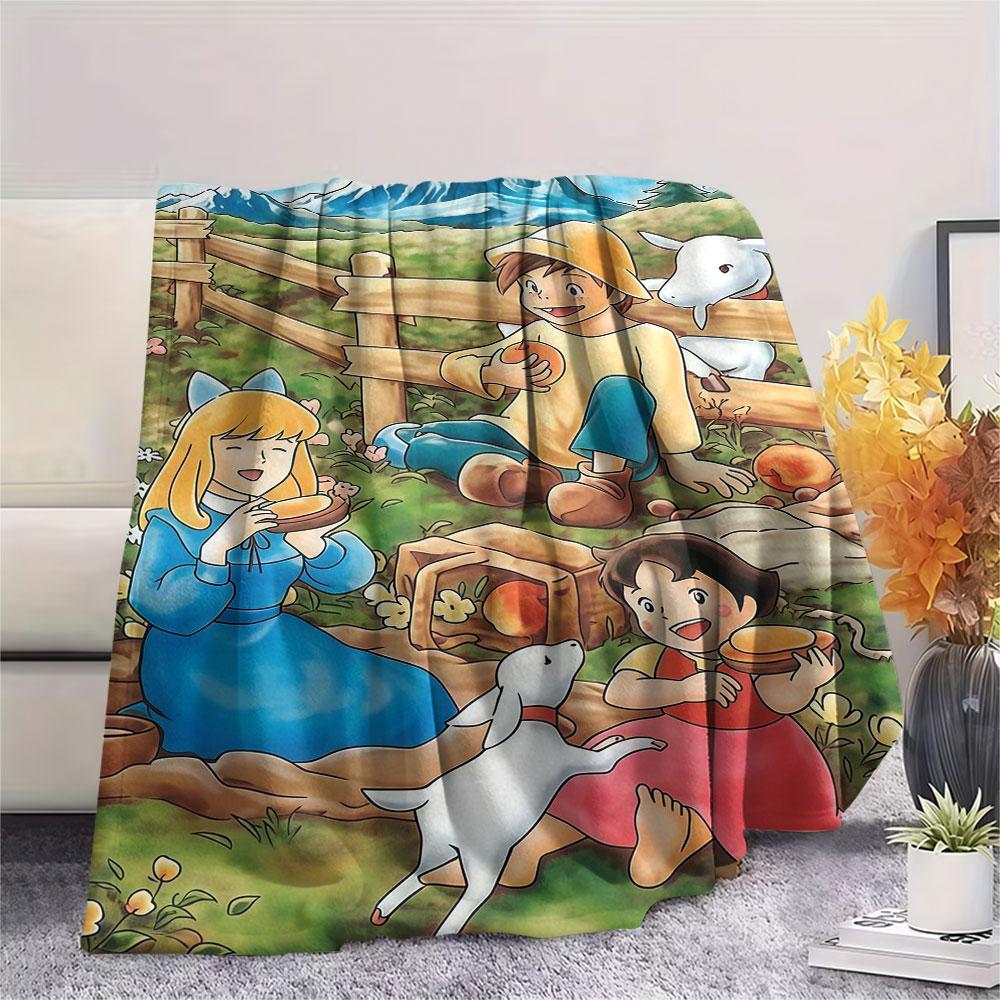Coperta Bambina Heidi, Alta Qualità, Confortevole per Tutte le Stagioni, Decorazione per la Casa, Calore e Comfort