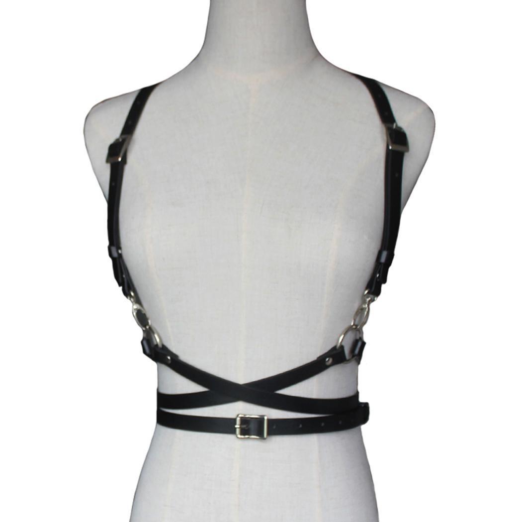 

Women Synthetic Leather Plastic Alloy Pin Buckle Adjustable Harness Waist Belts