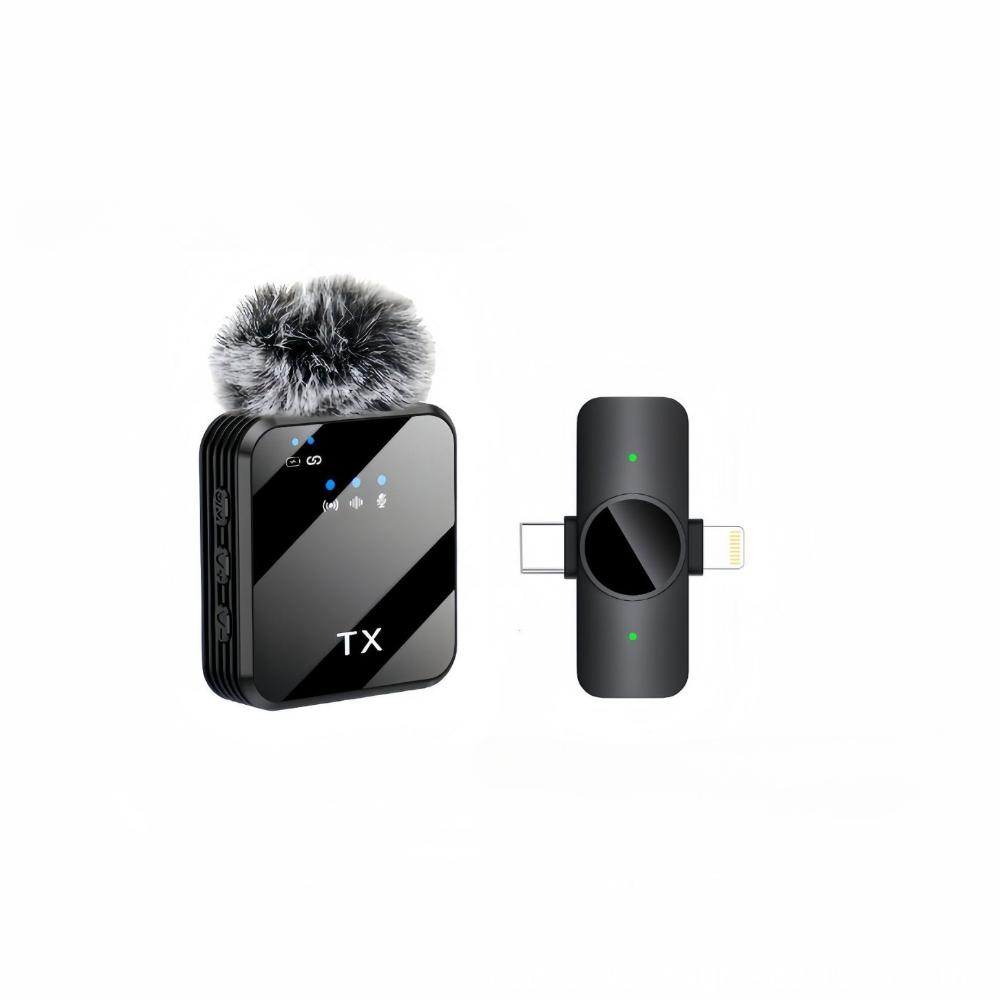 3-in-1 Universal Wireless Lapel Microphone, Noise Reduction Mic For Live Shooting, Compatible With iOS, Android, Computer