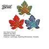 Festive Leaf Pin 1/3Pcs Maple Brooch Colored Rhinestone Enamel Thanksgiving