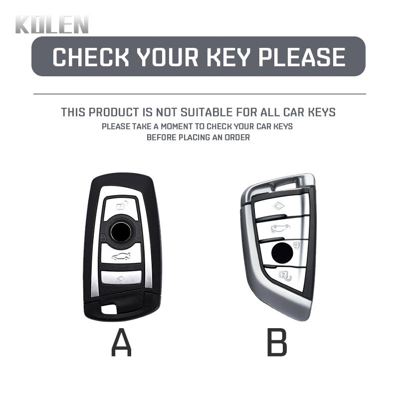 ABS Carbon Fiber Car Key Case Cover For BMW X1 X3 X5 X6 X7 F30 F34 F10 F20 G20 G30 G01 G02 G05 F15 F16 1 2 3 5 7 Series G11 G32