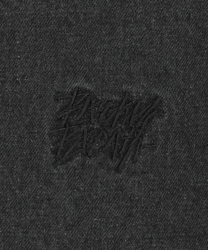 Brownbreath Denim Hood Zip Up - Black